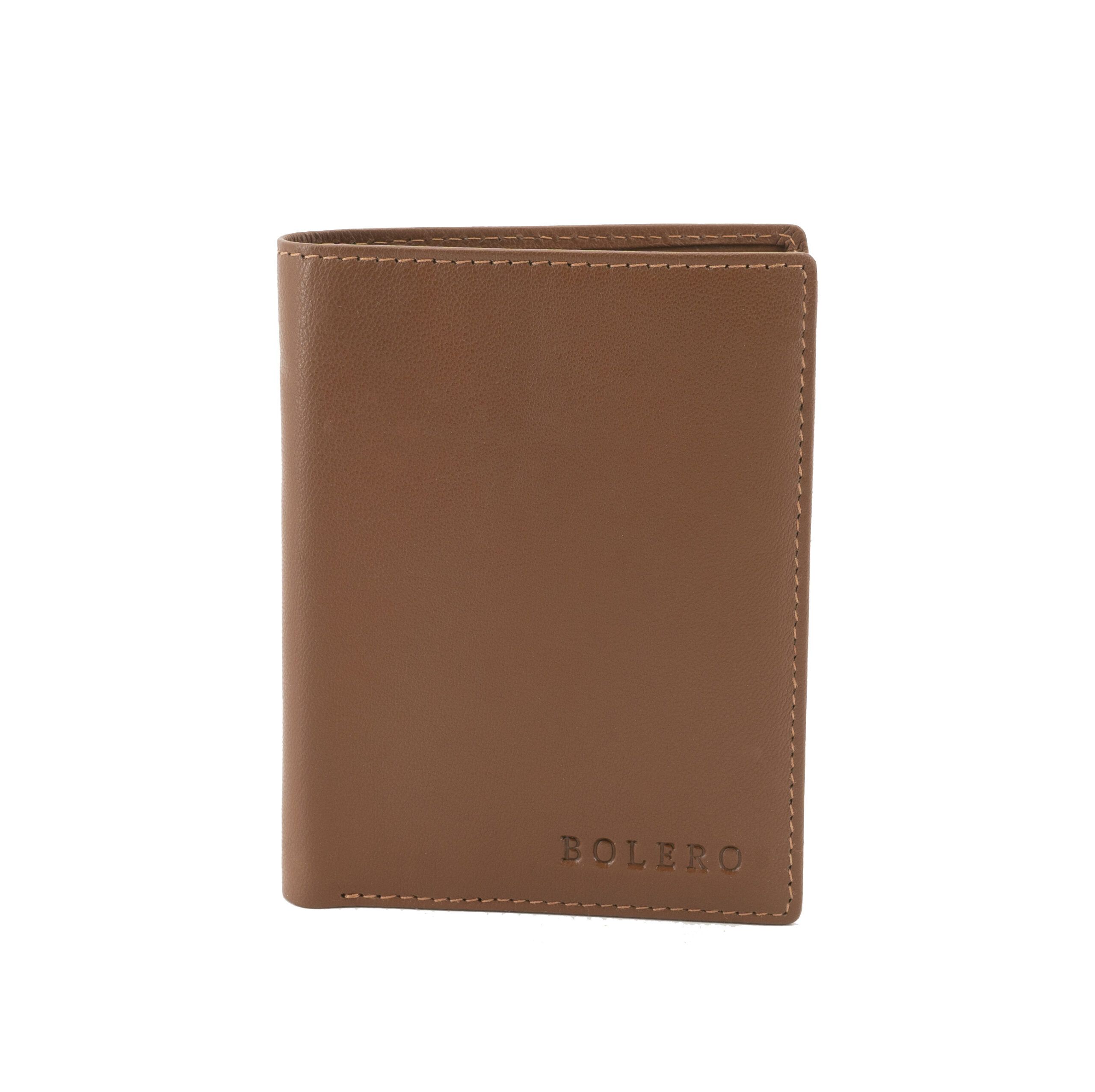 Cartera de piel para hombre en color Cuero